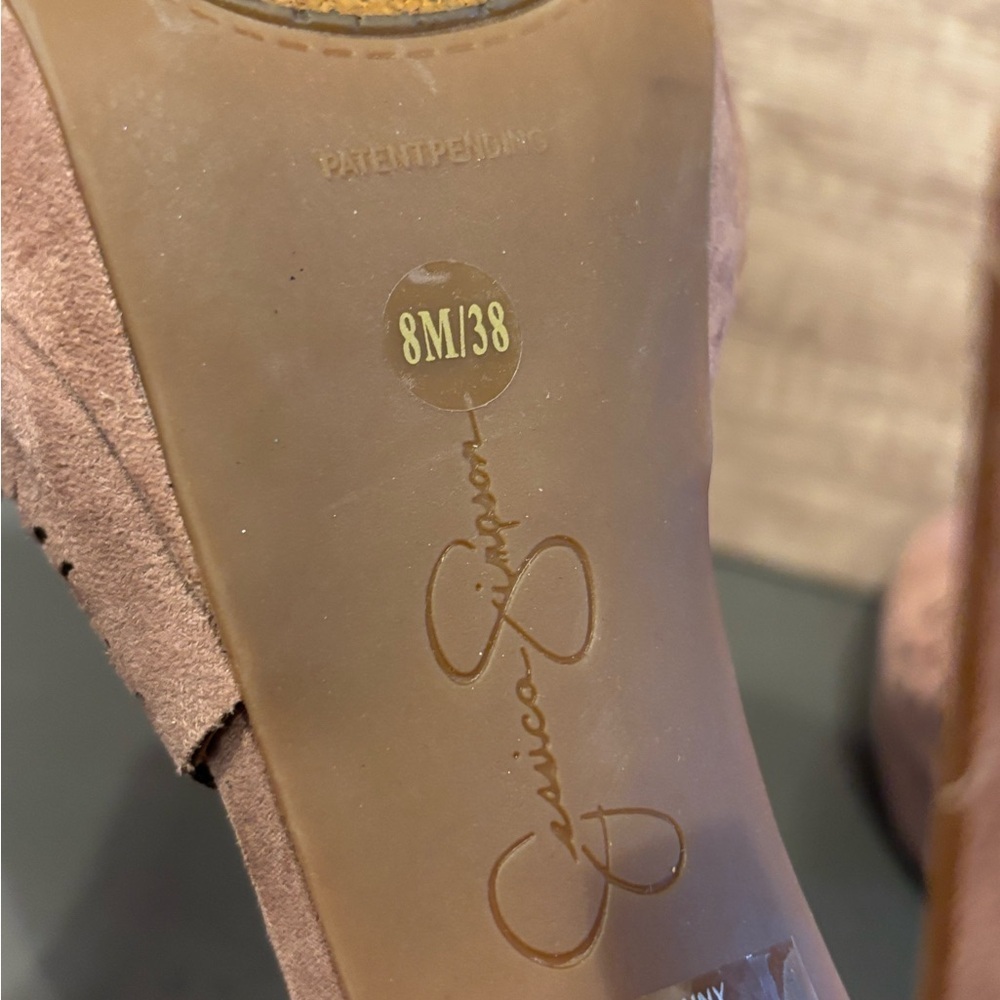 Jessica Simpson Mauve Cutout Heels - Picture 5 of 6